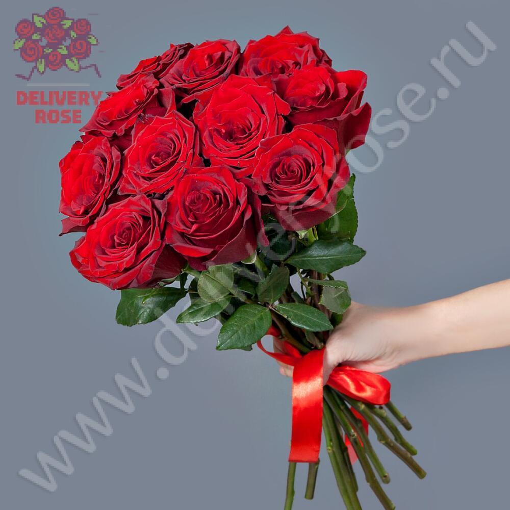 11 длинных роз 110 см